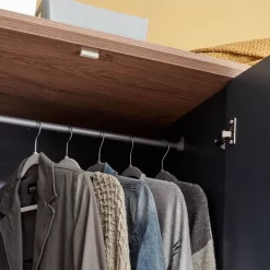 Kendal 3-Door 3-Drawer Wardrobe - Slate Blue -Sienna Store ken33wsbl kendal slate blue 3dr 3drw robe sep21 dtl 03