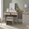 Kendal Dressing Table With Stool - Grey