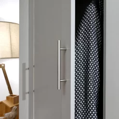 Lancaster 2-Door 2-Drawer Wardrobe - Grey -Sienna Store lan22wgry 10