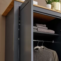 Lancaster 3 Piece Bedroom Furniture Set - Slate Blue -Sienna Store lan3pcblu lancaster lancaster 3pcset blue dtl 01