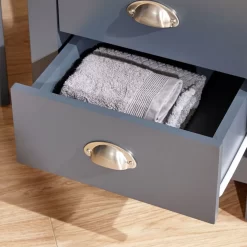 Lancaster 3 Piece Bedroom Furniture Set - Slate Blue -Sienna Store lan3pcblu lancaster lancaster 3pcset blue dtl 02