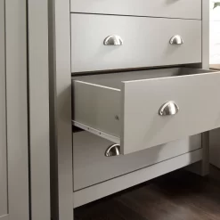 Lancaster 3 Piece Bedroom Furniture Set - Grey -Sienna Store lan3pcgry 08