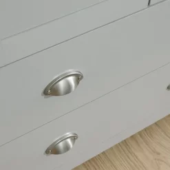 Lancaster 2+2 Drawer Chest Of Drawers - Grey -Sienna Store lan4dcgry 03