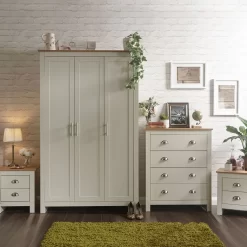 Lancaster 4 Piece Bedroom Furniture Set - Cream