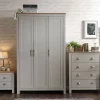 Lancaster 4 Piece Bedroom Furniture Set - Grey