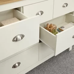 Lancaster Merchants Chest Of Drawers - Cream -Sienna Store lan7dccrm lancaster merchants chest cream dtl 04 lr