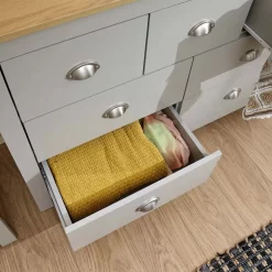 Lancaster Merchants Chest Of Drawers - Grey -Sienna Store lan7dcgry 06