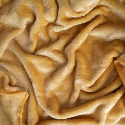 Faux Fur Mink Throw - Ochre Yellow 6 Faux Fur Mink Throw - Ochre Yellow -Sienna Store mthoch98 1 2 3