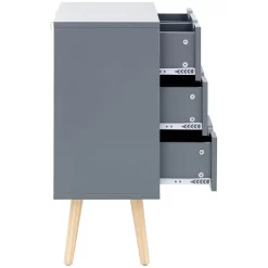 Nyborg 2+2 Drawer Chest Of Drawers - Dark Grey -Sienna Store nbg22cdgr nyborg 2 2drw chest dark grey co 06 may21