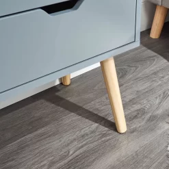 Nyborg Pair Of 2 Drawer Bedside Tables - Dark Grey -Sienna Store nbg2bsdgr nyborg 2drw bedside dark grey dtl 03 may21