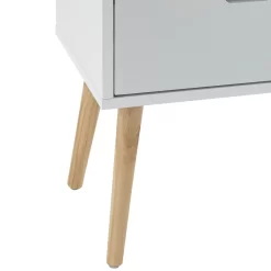 Nyborg Pair Of 2 Drawer Bedside Tables - White -Sienna Store nbg2bswht nyborg 2drw bedside white co 08 may21