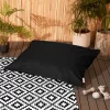 OHS Large Waterproof Outdoor Dog Cushion - Black