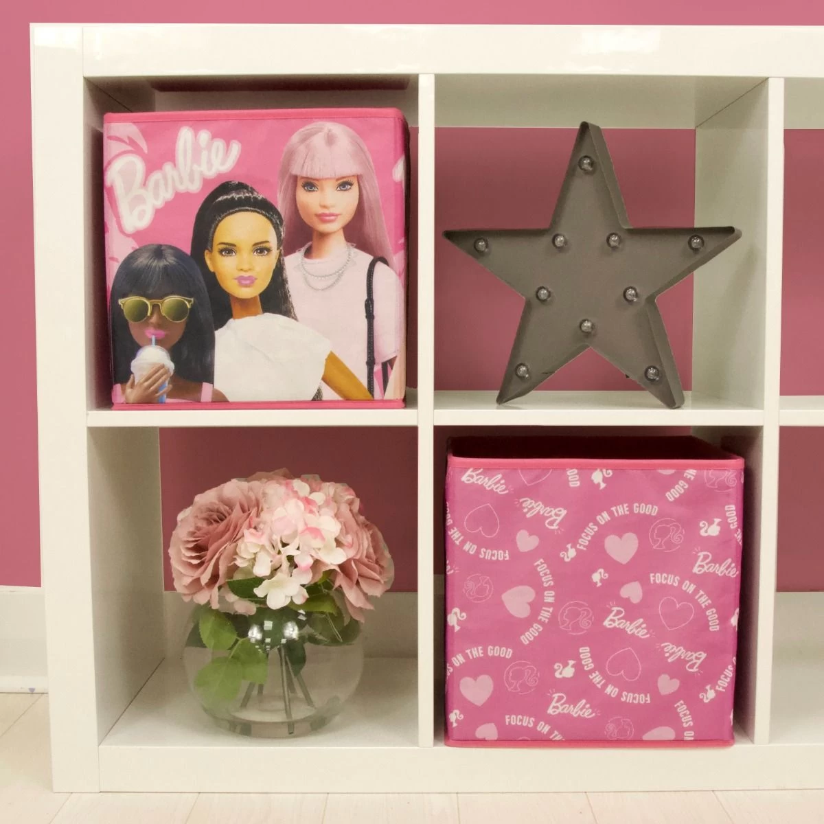 Barbie Storage Box, Pink - 2 Pack 3 Barbie Storage Box, Pink - 2 Pack - Image 3