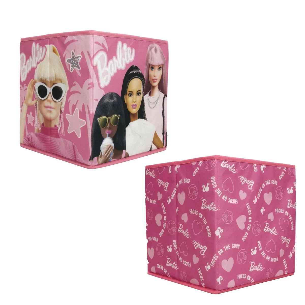 Barbie Storage Box, Pink - 2 Pack 4 Barbie Storage Box, Pink - 2 Pack - Image 4