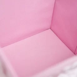 OHS Crushed Velvet Cube Storage Boxes, Blush - 2 Pack -Sienna Store oastcvcbl 3s