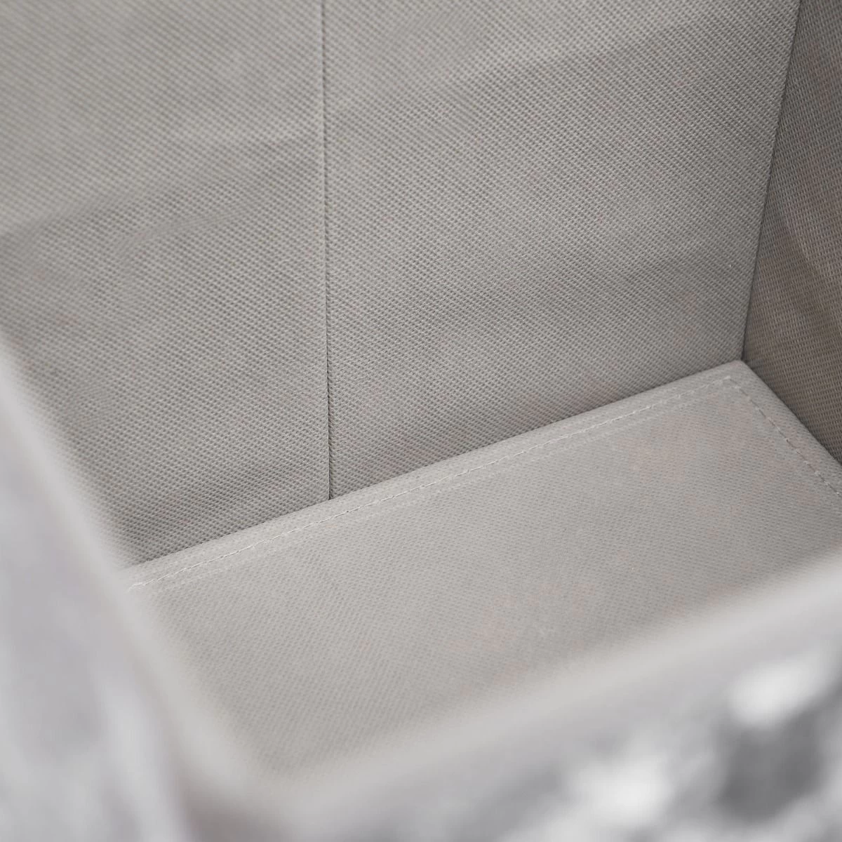 OHS Crushed Velvet Cube Storage Boxes, Grey - 2 Pack 4 OHS Crushed Velvet Cube Storage Boxes, Grey - 2 Pack - Image 4