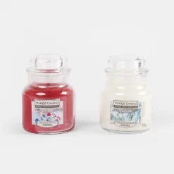 Yankee Candle 2 Small Jars Gift Set - Red / White -Sienna Store oayc2sjre 3s 1