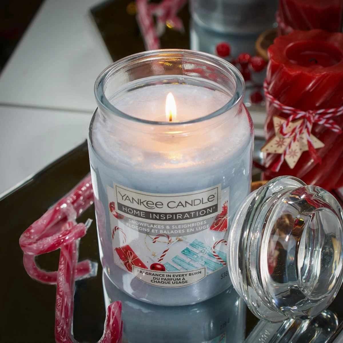 Yankee Candle Large Jar - Snowflake Sleighride 2 Yankee Candle Large Jar - Snowflake Sleighride - Image 2