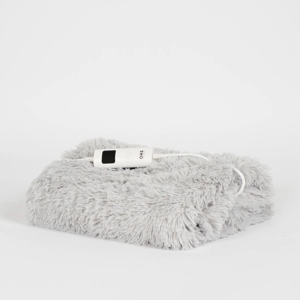 OHS Heated Fluffy Electric Blanket - Grey 4 OHS Heated Fluffy Electric Blanket - Grey - Image 4