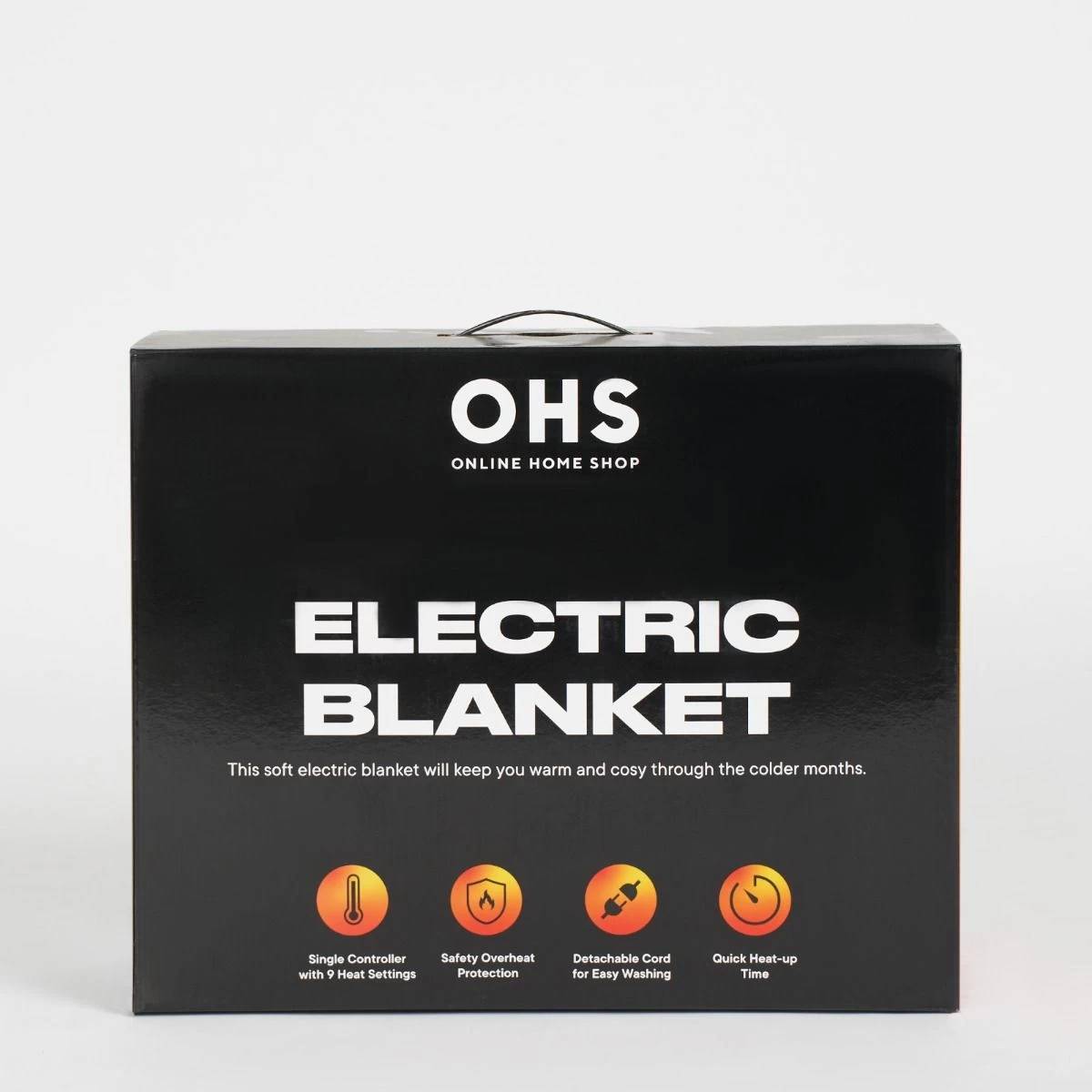 OHS Heated Fluffy Electric Blanket - Grey 9 OHS Heated Fluffy Electric Blanket - Grey - Image 9