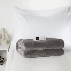 OHS Heated Over Electric Blanket - Charcoal -Sienna Store obebflccl 4s