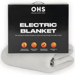 OHS Heated Sherpa Reverse Fleece Electric Over Blanket - Grey/White 21 OHS Heated Sherpa Reverse Fleece Electric Over Blanket - Grey/White -Sienna Store obebshrgy 11s