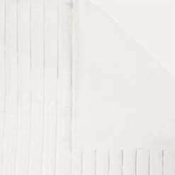 OHS Faux Fur Thick Rib Throw, White - 125 X 150cm -Sienna Store obffribwh 4s 1