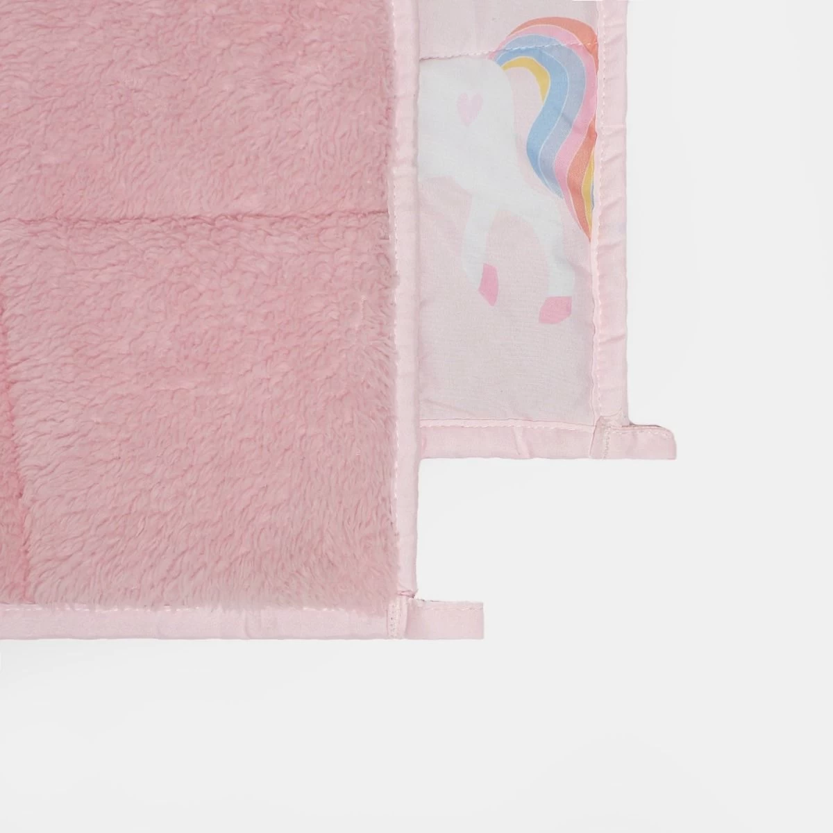 OHS Kids Teddy Fleece Unicorn Weighted Blanket - Blush 6 OHS Kids Teddy Fleece Unicorn Weighted Blanket - Blush - Image 6