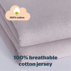 Silentnight Safe Nights 2 Pack Fitted Sheet, Cot Bed - Grey -Sienna Store odfscobgy00 3