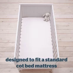 Silentnight Safe Nights 2 Pack Fitted Sheet, Cot Bed - White 11 Silentnight Safe Nights 2 Pack Fitted Sheet, Cot Bed - White -Sienna Store odfscobwh00 4