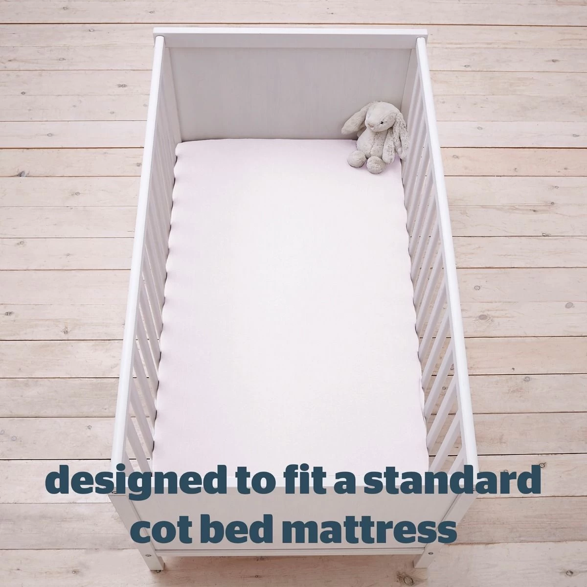 Silentnight Safe Nights 2 Pack Fitted Sheet, Cot Bed - White 4 Silentnight Safe Nights 2 Pack Fitted Sheet, Cot Bed - White - Image 4