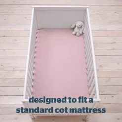 Silentnight Safe Nights 2 Pack Fitted Sheet, Cot - Pink -Sienna Store odfscotpi00 4