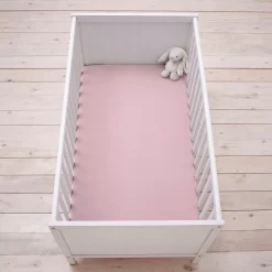 Silentnight Safe Nights 2 Pack Fitted Sheet, Cot - Pink