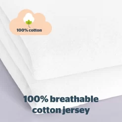 Silentnight Safe Nights 2 Pack Fitted Sheet, Cot - White -Sienna Store odfscotwh00 3