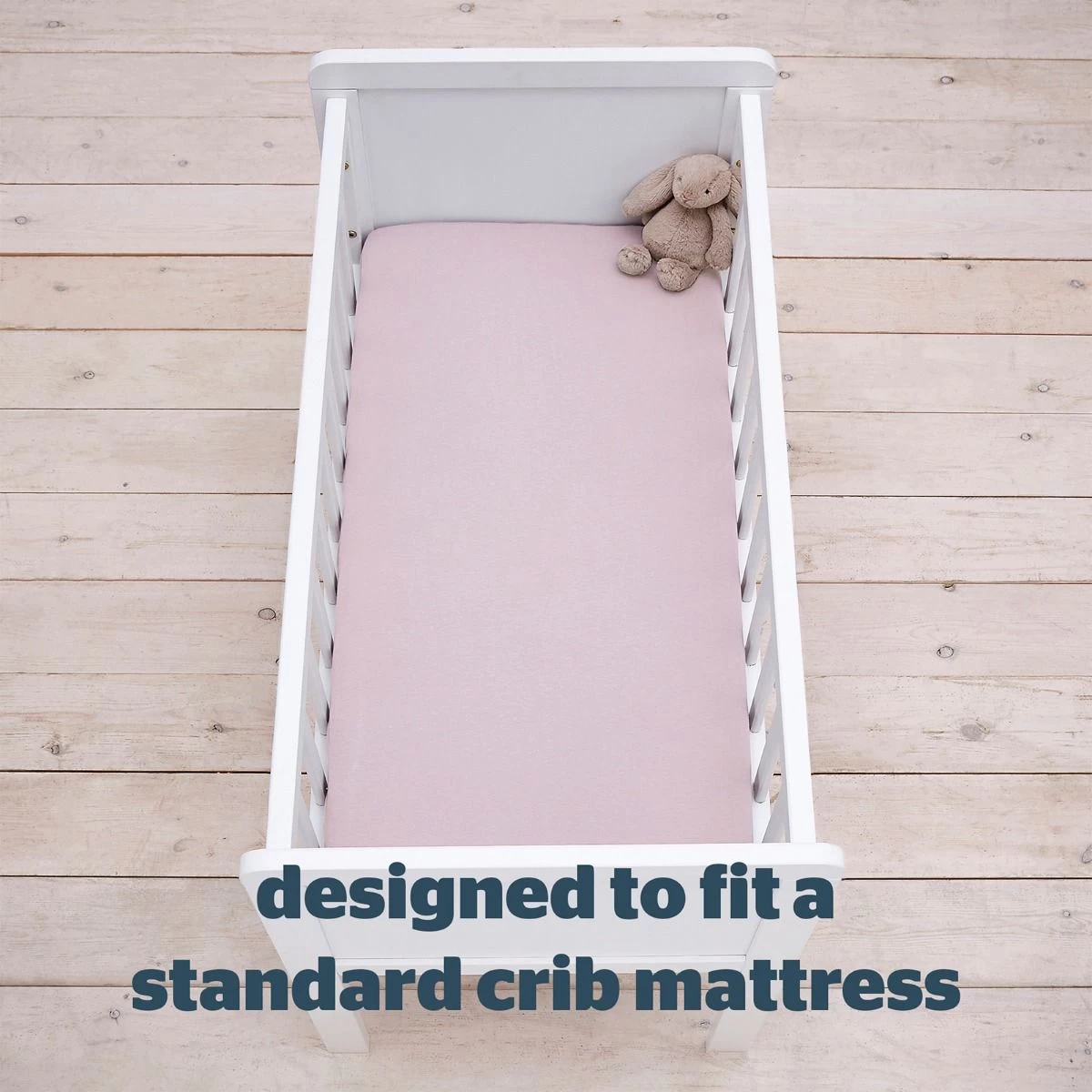 Silentnight Safe Nights 2 Pack Fitted Sheet, Crib - Pink 4 Silentnight Safe Nights 2 Pack Fitted Sheet, Crib - Pink - Image 4