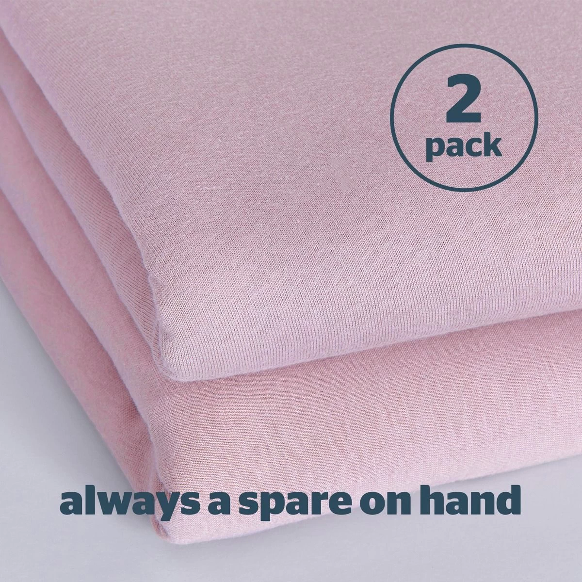 Silentnight Safe Nights 2 Pack Fitted Sheet, Crib - Pink 5 Silentnight Safe Nights 2 Pack Fitted Sheet, Crib - Pink - Image 5