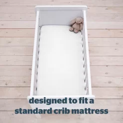 Silentnight Safe Nights 2 Pack Fitted Sheet, Crib - White -Sienna Store odfscriwh00 4