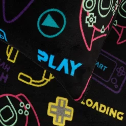 OHS Gaming Print Fleece Duvet Set - Black -Sienna Store odhscgabk 4s 2