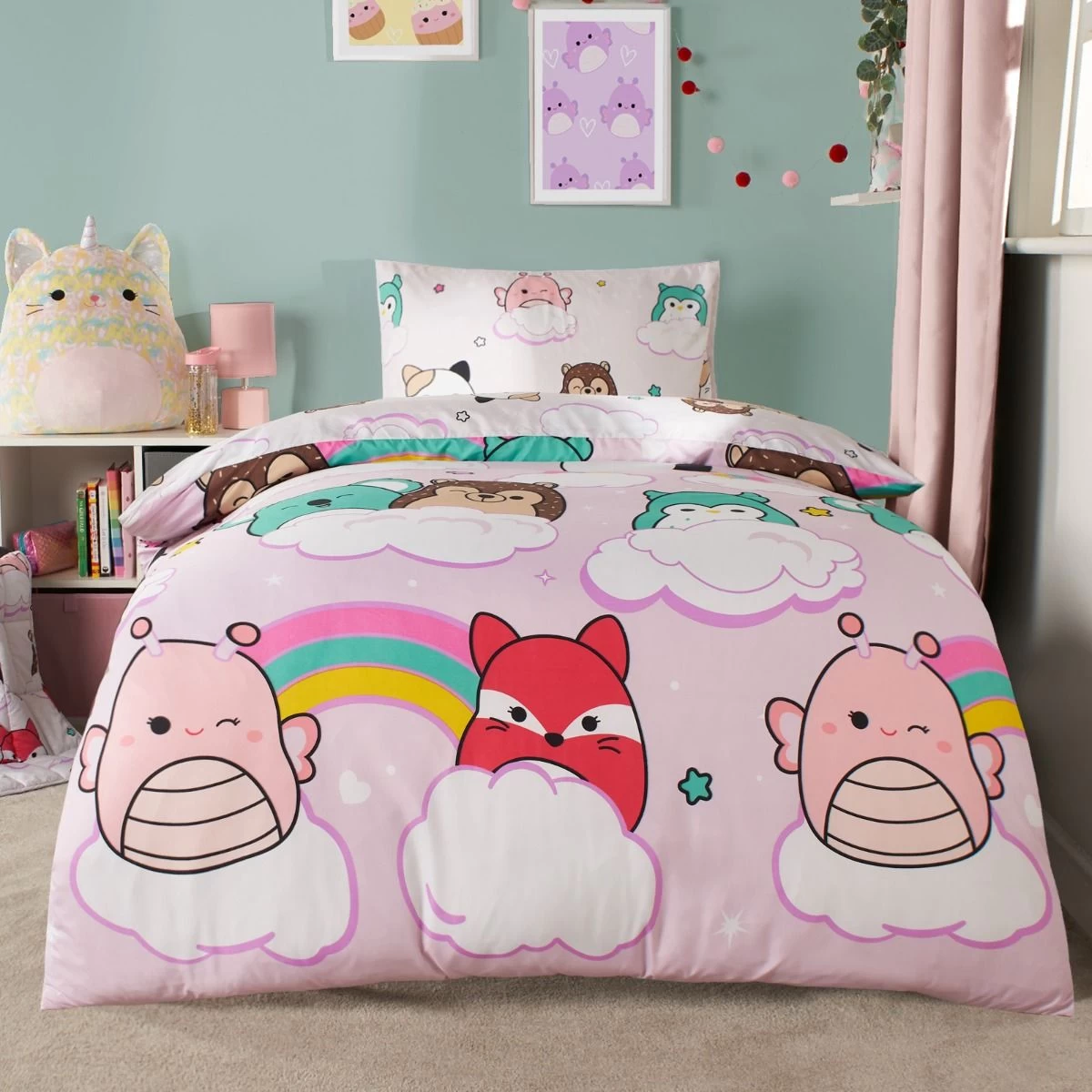 Squishmallows Dreams Duvet Set - Lilac 3 Squishmallows Dreams Duvet Set - Lilac - Image 3
