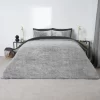 OHS Teddy Marl Duvet Set - Charcoal