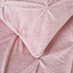 OHS Teddy Pintuck Duvet Set - Blush -Sienna Store odhstpibl 4s 4