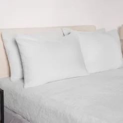 OHS 4 Pack Teddy Fleece Pillowcases - Grey