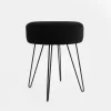 OHS Boucle Hairpin Stool - Black