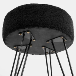 OHS Boucle Hairpin Stool - Black -Sienna Store ofchboubk 4s