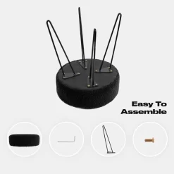 OHS Boucle Hairpin Stool - Black -Sienna Store ofchboubk 8s