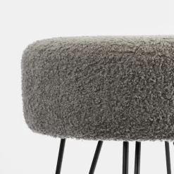OHS Boucle Hairpin Stool - Charcoal -Sienna Store ofchbouc 3s
