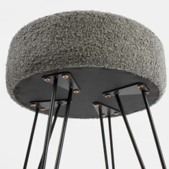 OHS Boucle Hairpin Stool - Charcoal -Sienna Store ofchbouc 4s