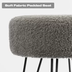 OHS Boucle Hairpin Stool - Charcoal -Sienna Store ofchbouc 9s