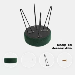 OHS Boucle Hairpin Stool - Forest Green -Sienna Store ofchboufg 9s