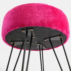 OHS Teddy Fleece Hairpin Stool - Fuchsia -Sienna Store ofchtedfu 4s